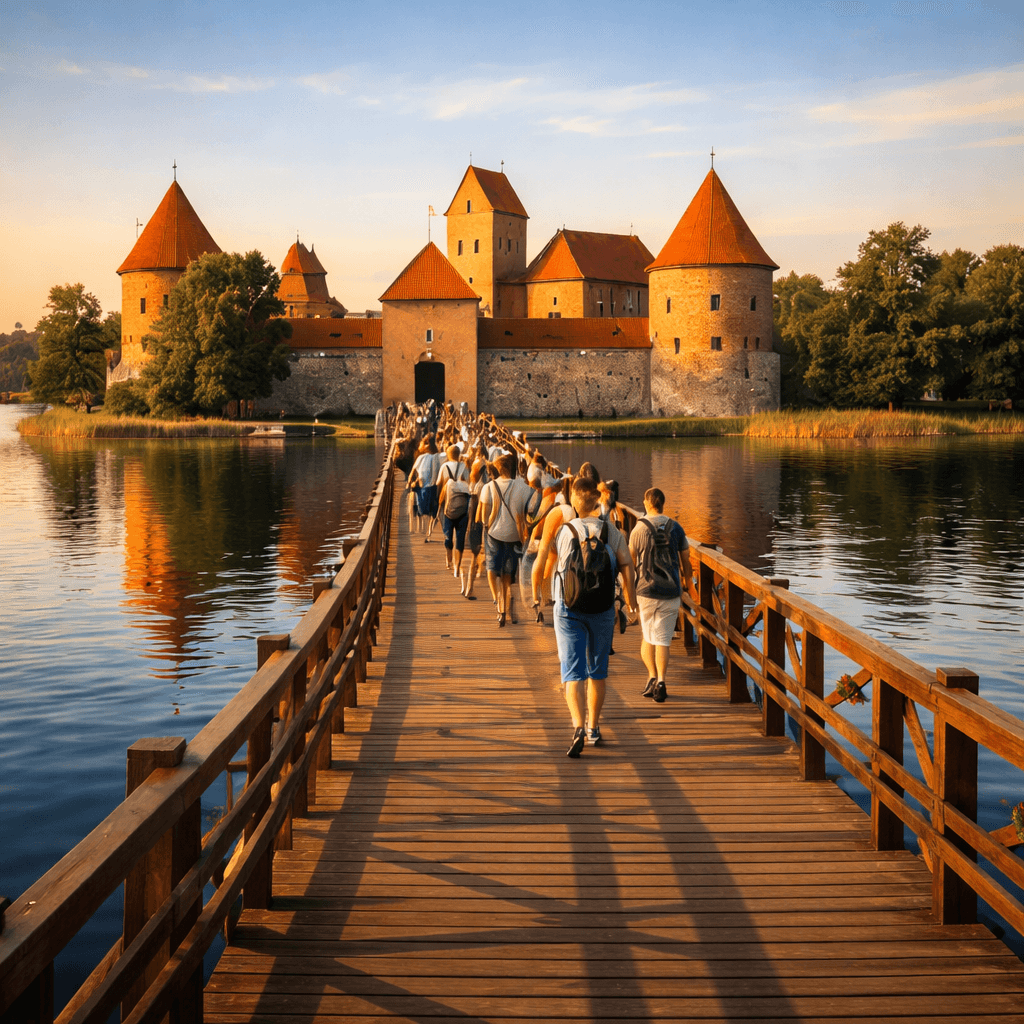 Troki zamek na jeziorze