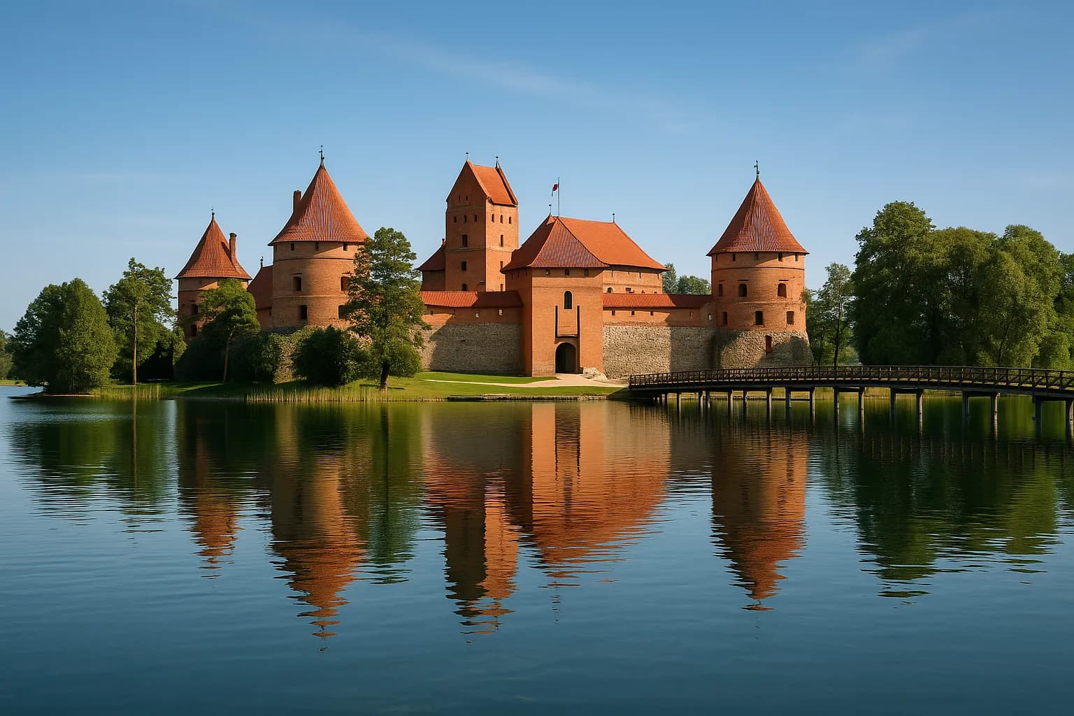 Zamek w Trokach – perła gotyku na wyspie jeziora Galvė