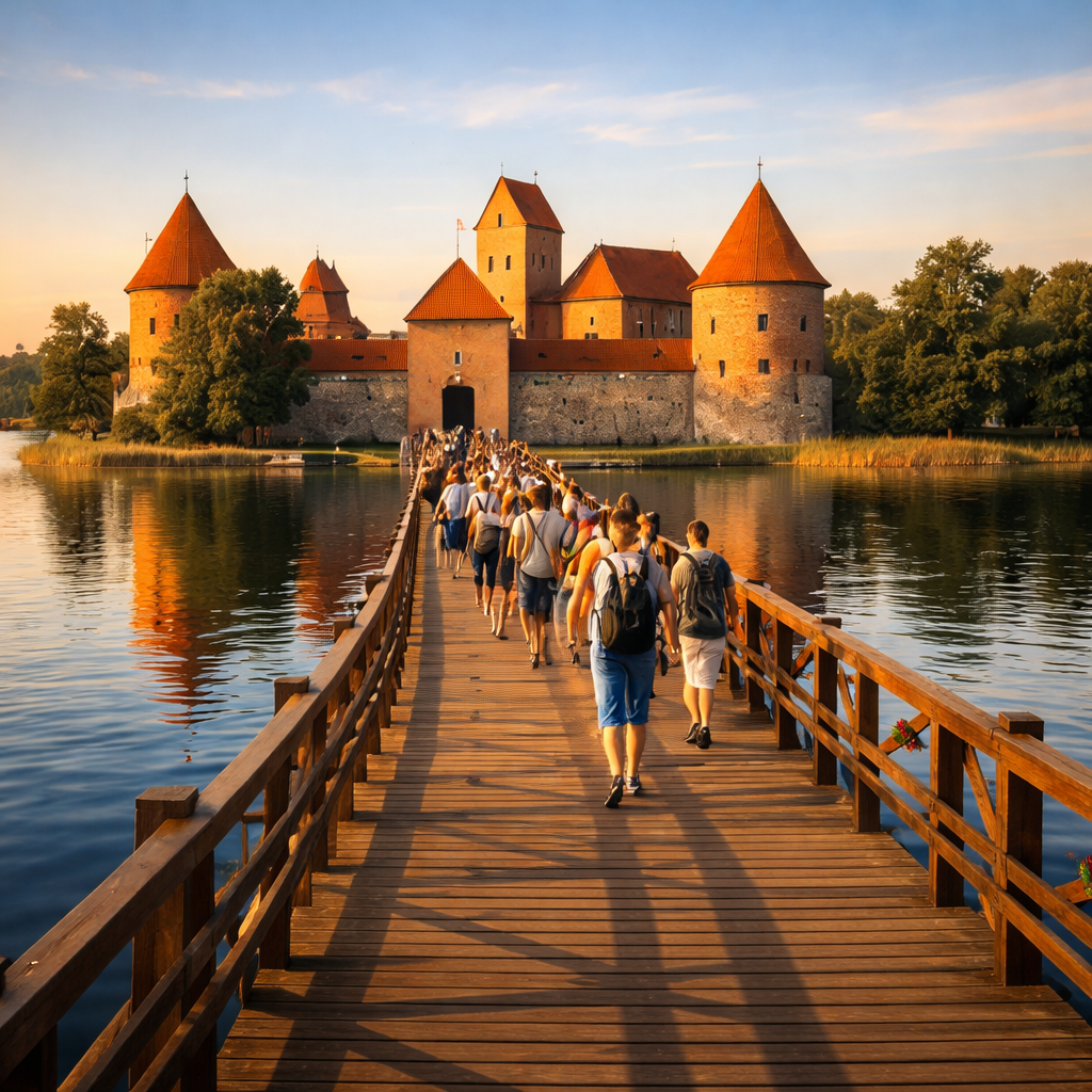 Troki zamek na jeziorze